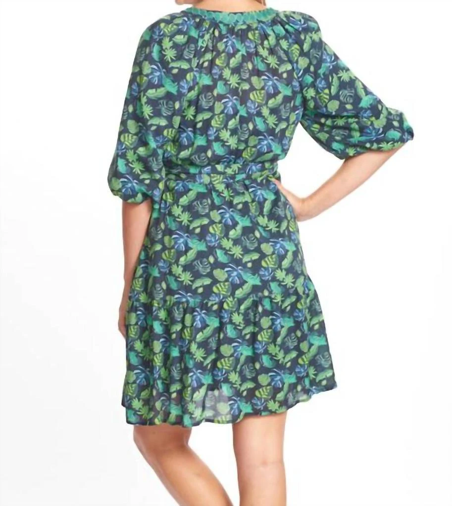 EMILY LOVELOCK Sara Short Dress In Black Multi 2