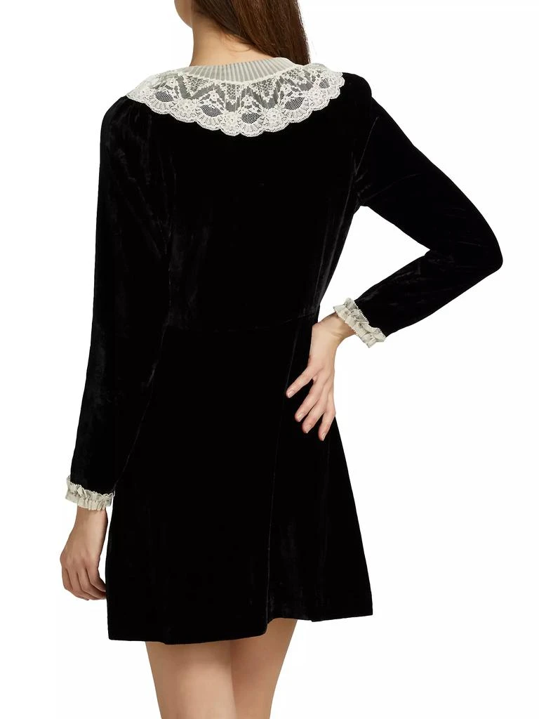 DÔEN Lisbeth Lace Collar Minidress 5