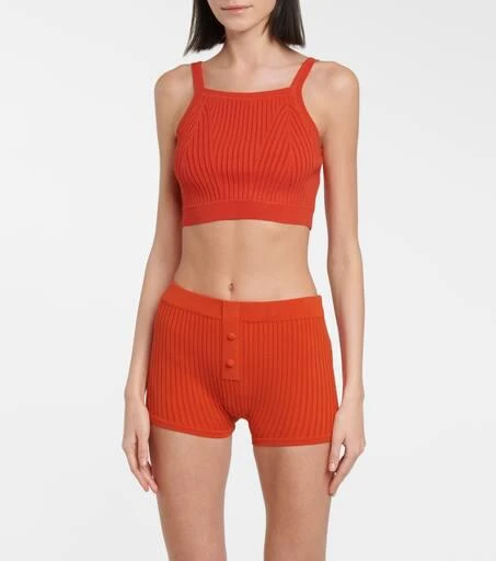 Live The Process Ribbed-knit shorts 2