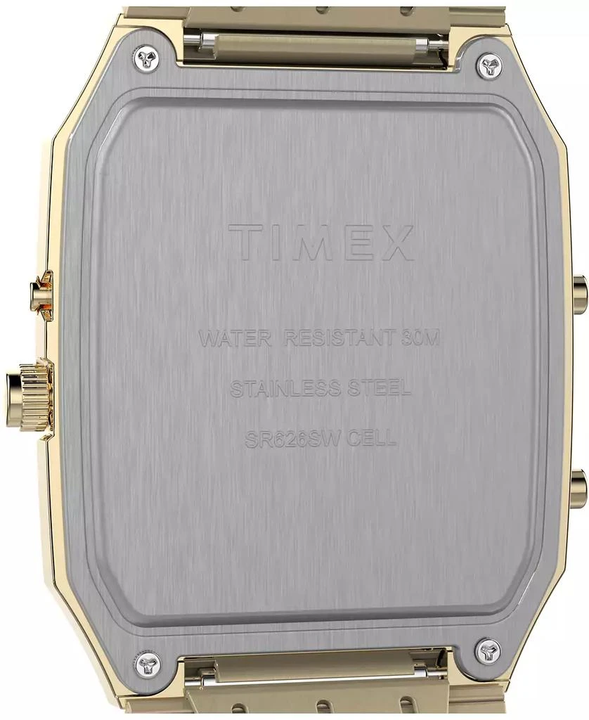 Timex Men's Quartz Analog Digital Gold-Tone Stainless Steel Watch, 33mm 5