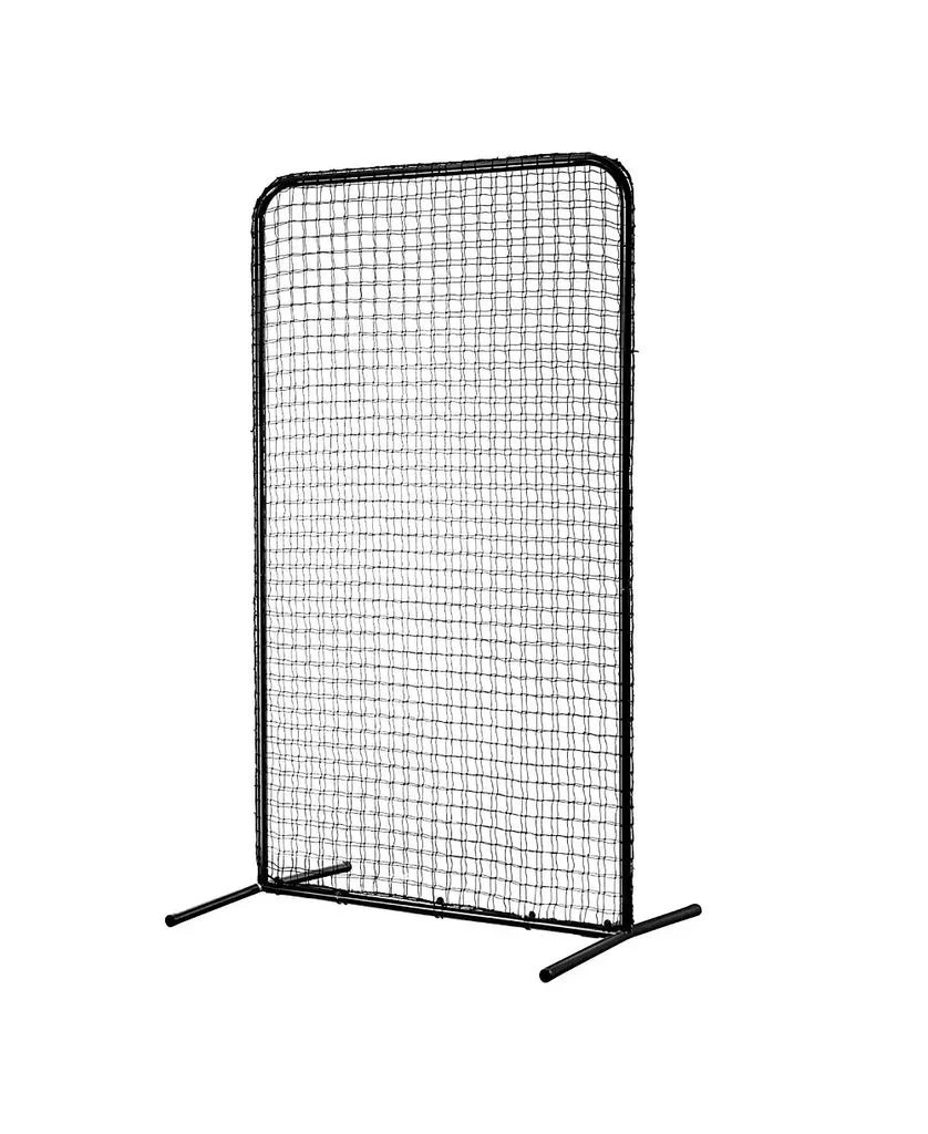 Mecale I-Screen Baseball Net, 7x4 ft Safety Pitching Screen with Carry Bag and Stakes, Heavy-Duty Batting Cage Protection Net 9