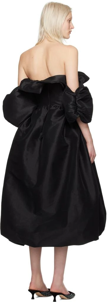 Kika Vargas SSENSE Exclusive Black Reshma Midi Dress 3