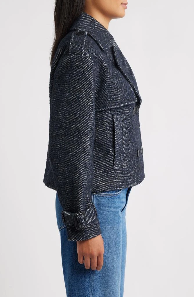 BCBG Short Trench Peacoat 3