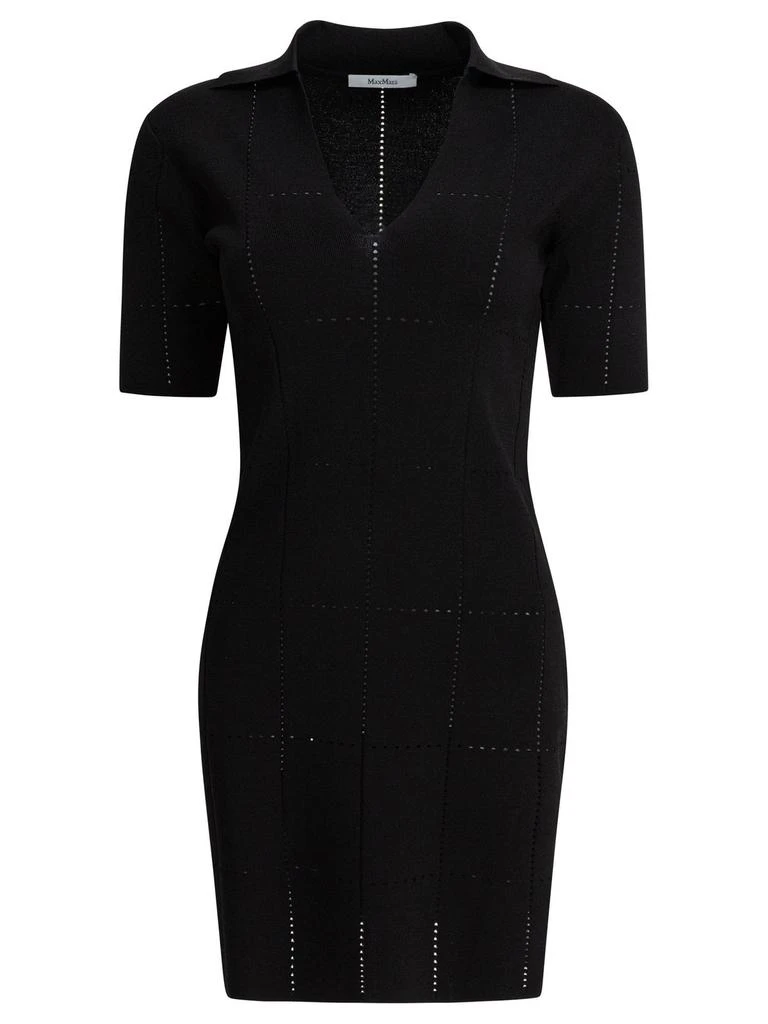 Max Mara Max Mara V-Neck Short-Sleeved Mini Dress - Dresses & Skirts - Free  Shipping - BeyondStyle