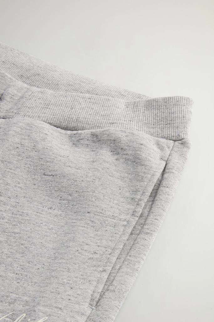 Woolrich Pants in Pure Cotton Mouliné Fleece - Men - Gray 6