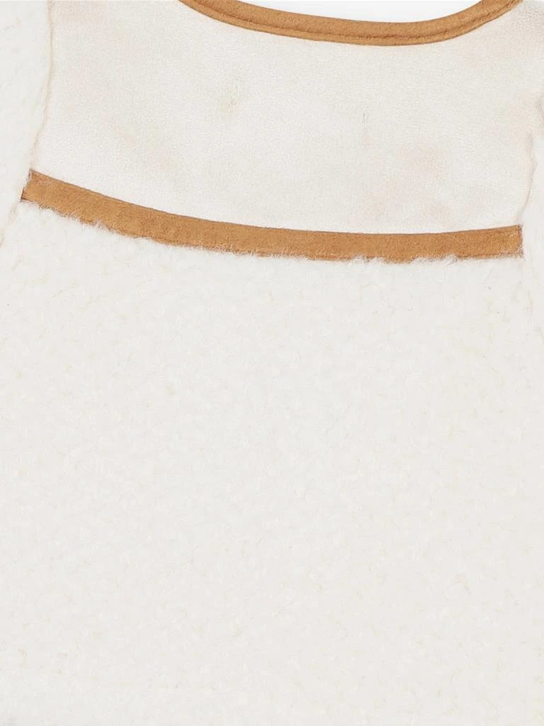 Chloé Chloé Baby Girls Shearling Gilet in Ivory 4