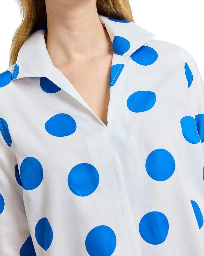 FOXCROFT Agnes 3/4 Sleeved Dot Shirt 3