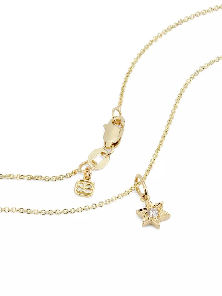 Sydney Evan 14K Yellow Gold &amp; 0.04 TCW Diamond Star Of David Pendant Necklace 3