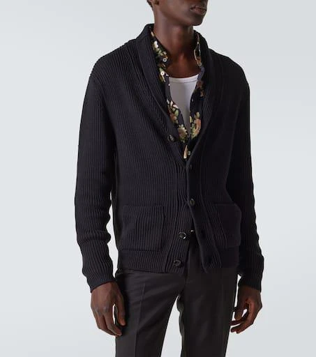 Tom Ford Ribbed-knit wool and silk cardigan 3