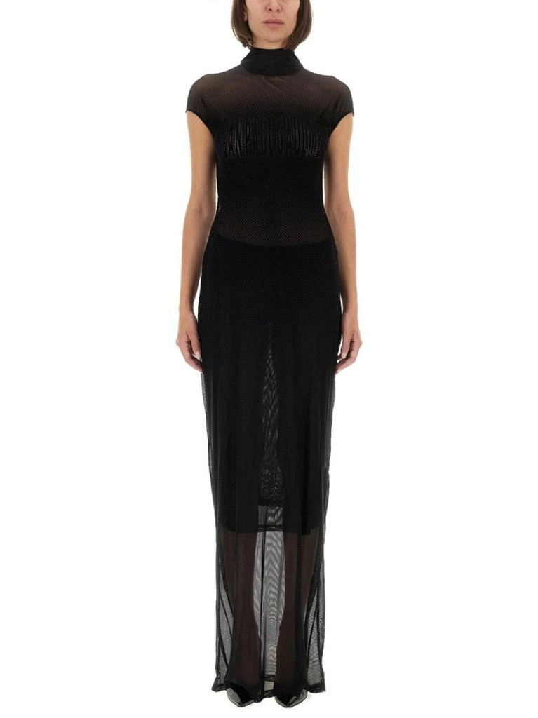 Jean Paul Gaultier Flocked Logo Mesh Maxi Dress - Dresses & Skirts -  Compare Prices from 7+ Stores - BeyondStyle