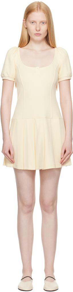 Sandy Liang Off-White Pilton Midi Dress - Dresses & Skirts