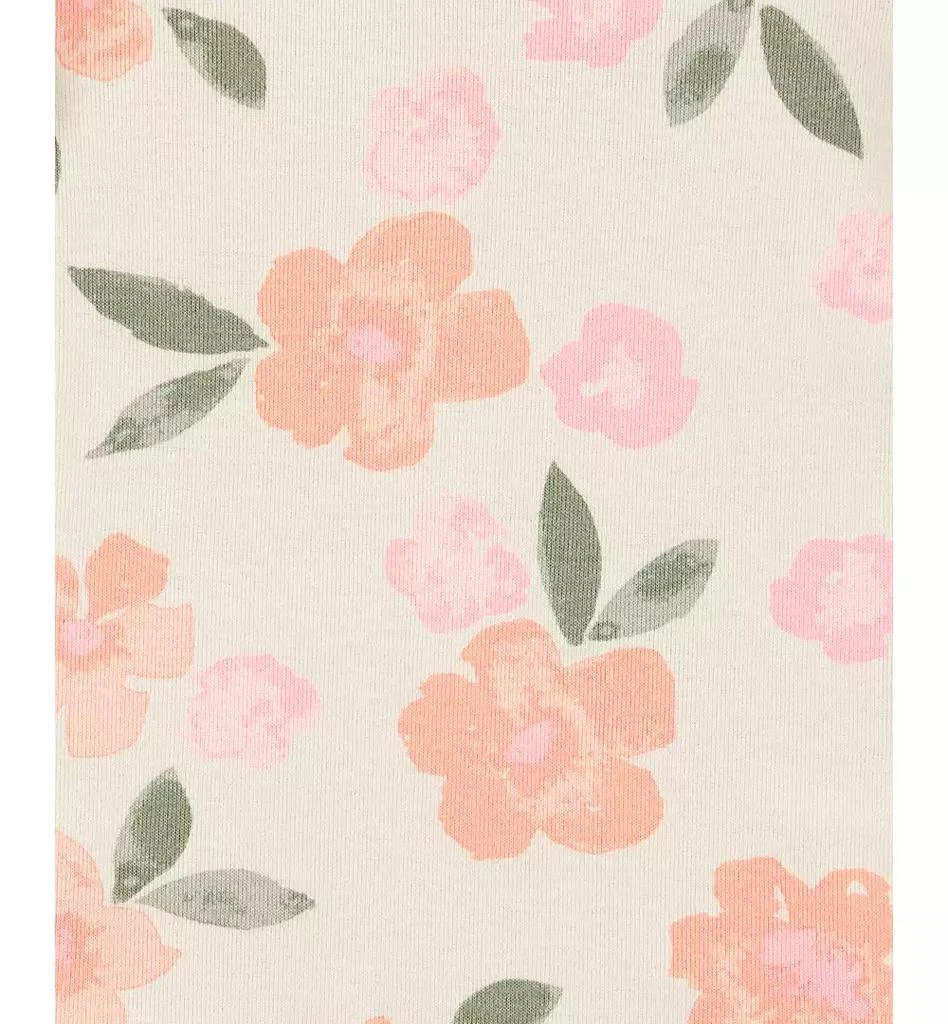 Carter's Baby Girls Floral Horses Short-Sleeve Cotton Bodysuits, 5 Pack 3