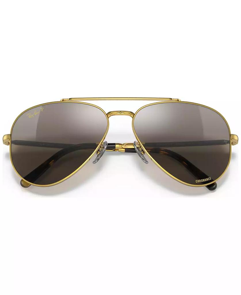 Ray-Ban Unisex Polarized Sunglasses, RB3625 NEW AVIATOR