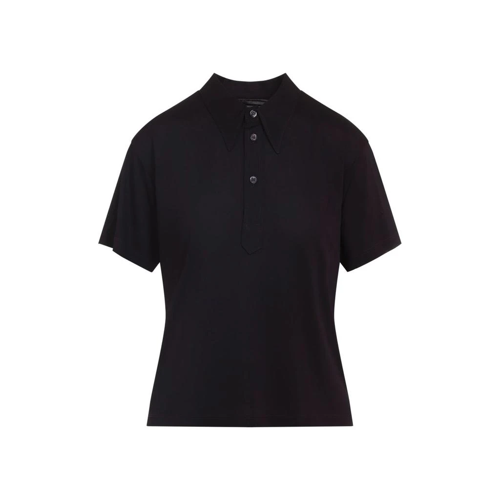 MAISON MARGIELA Maison Margiela Short Sleeved Buttoned Polo Shirt from Cettire
