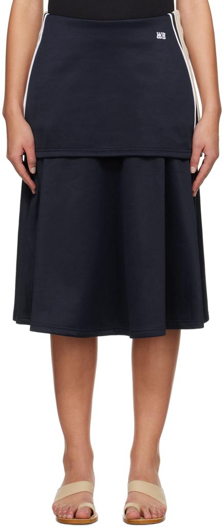 ミニスカート Wales Bonner Verse Mini Skirt In White Viscose WALES BONNER Verse Mini Skirt In White Viscose - Dresses