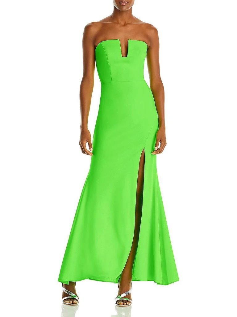 AQUA Womens Strapless Formal Evening Dress 1