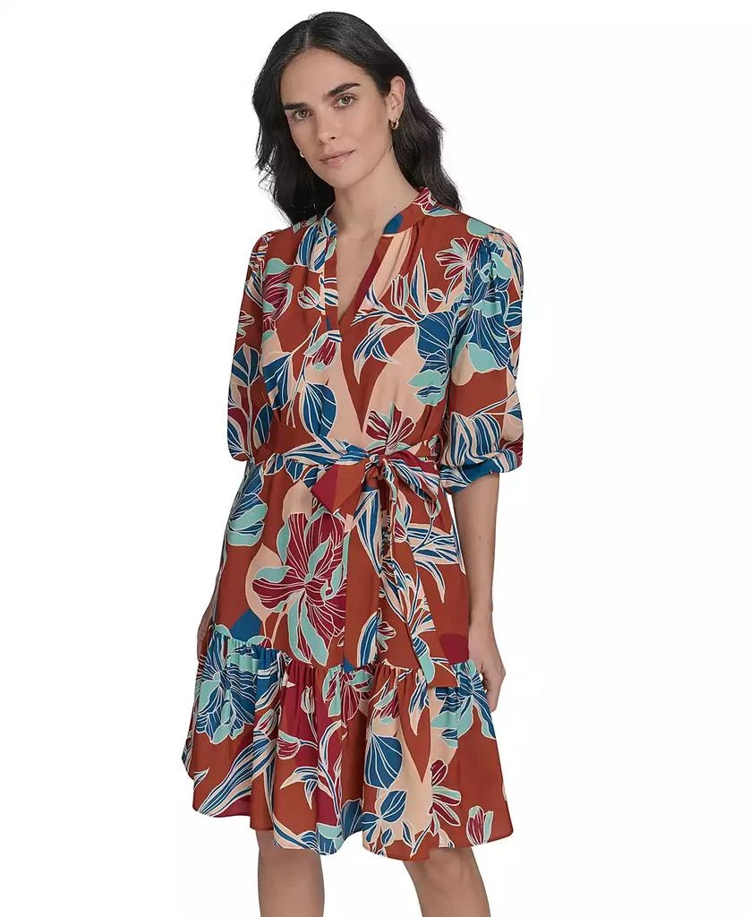 Jessica Howard Women's 3/4-Sleeve A-Line Dress 4