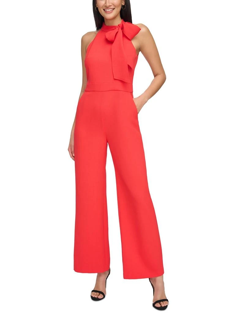Vince Camuto Womens Crepe Bow Jumpsuit 1
