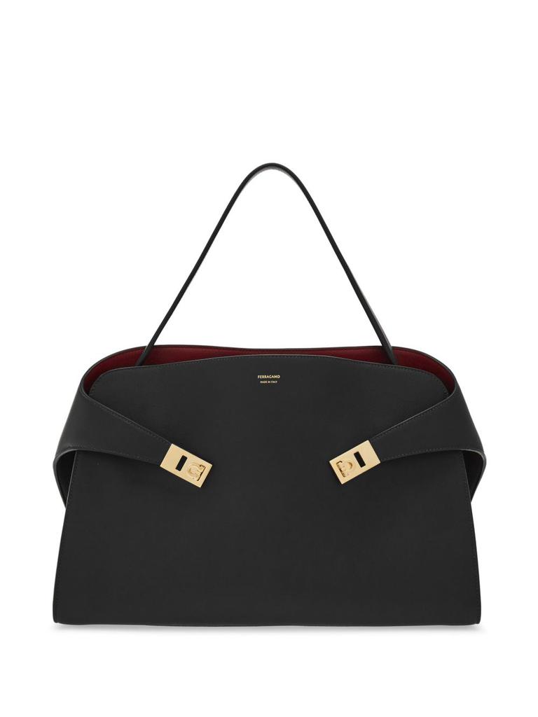 Salvatore Ferragamo FERRAGAMO - Hug Medium Leather Tote Bag