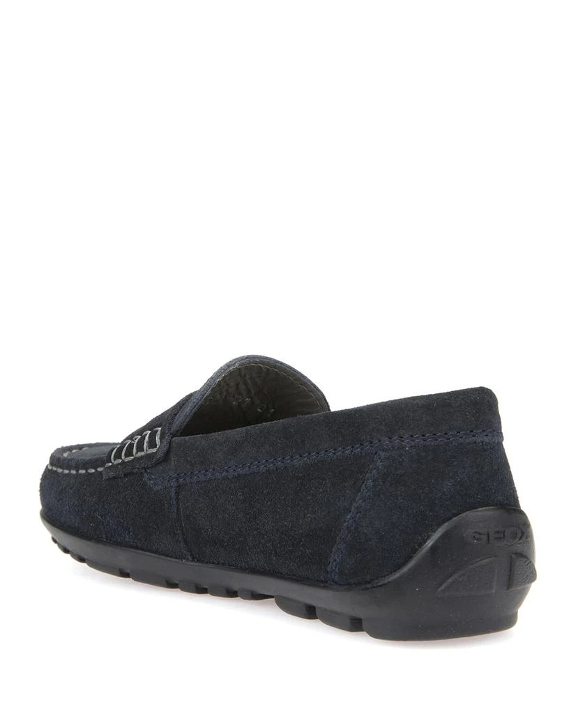 Geox Boy's New Fast Suede Penny Loafers, Toddler/Kids 4