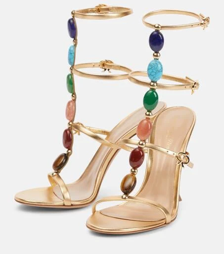 Gianvito Rossi Shanti embellished leather sandals 5