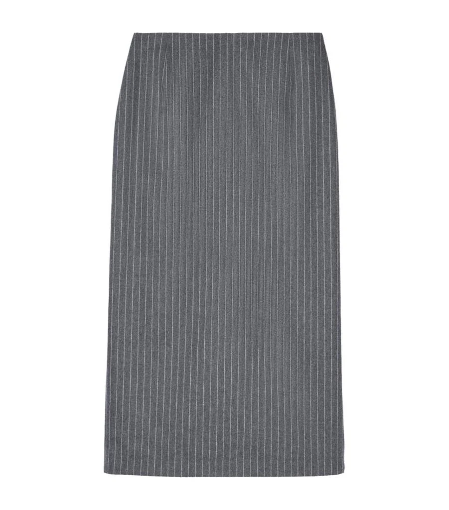 The Kooples Wool-Cashmere Pinstripe Pencil Skirt 1