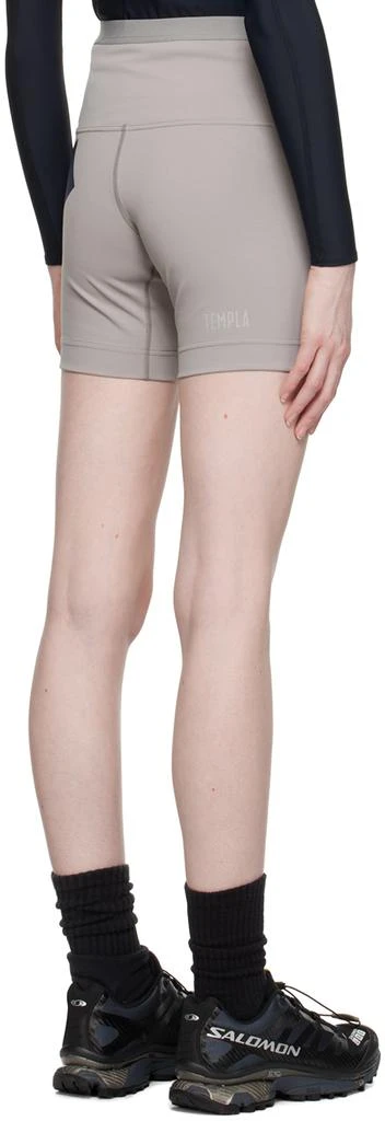 TEMPLA Gray Bonded Shorts 3