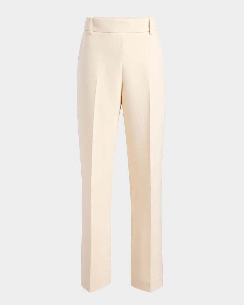 Khaite Cambie Straight-Leg Crepe Pants 1