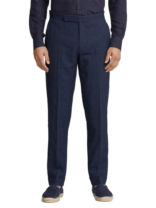 Ralph Lauren Kent Wool & Linen-Blend Plaid Seersucker Single-Breasted Suit 5