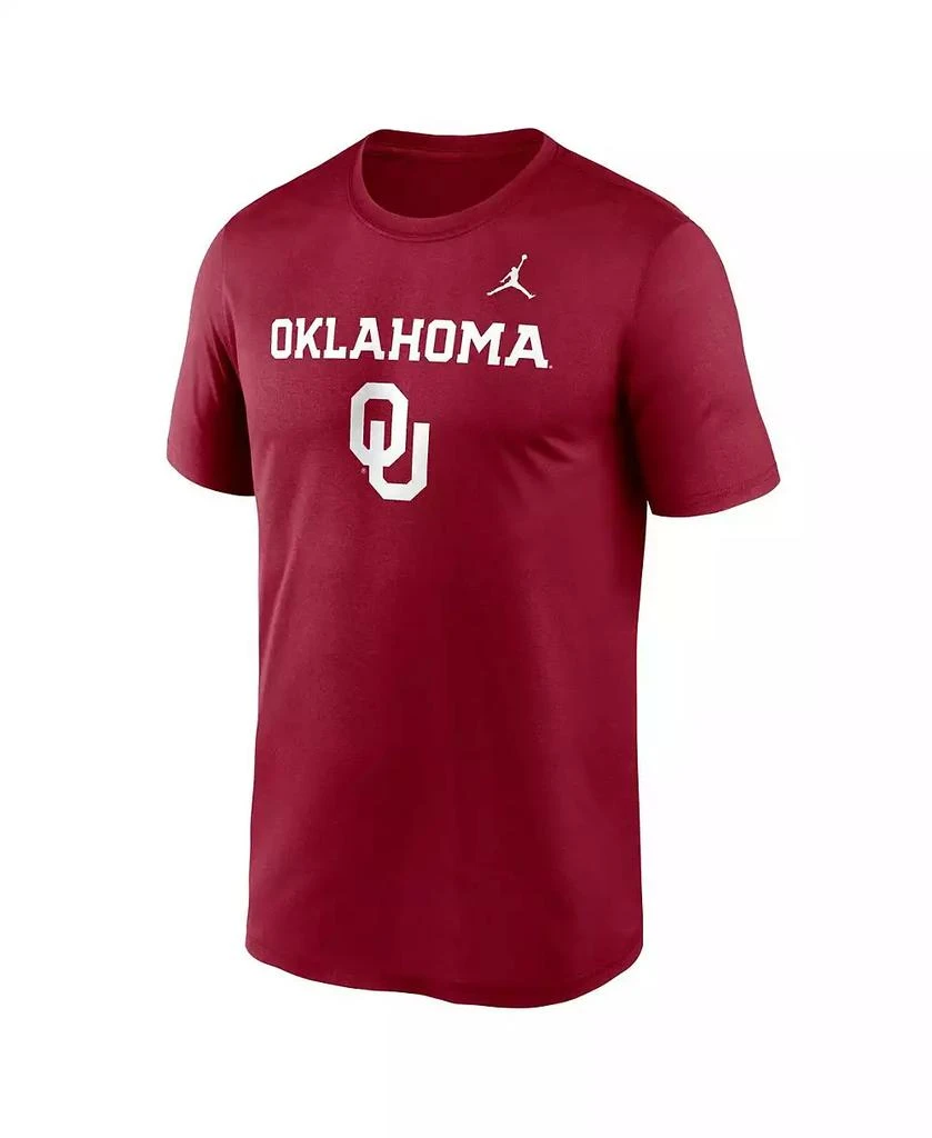 Jordan Men's Crimson Oklahoma Sooners Lockup Legend Performance T-Shirt 3