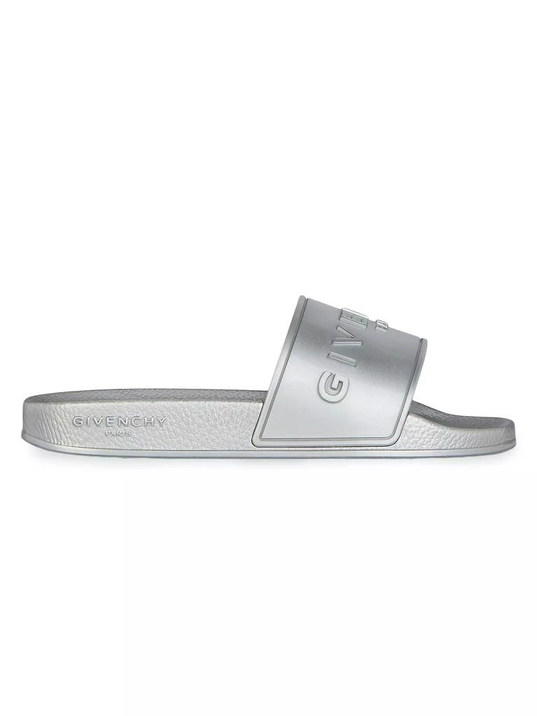 Givenchy Slide Flat Sandals in Rubber 1
