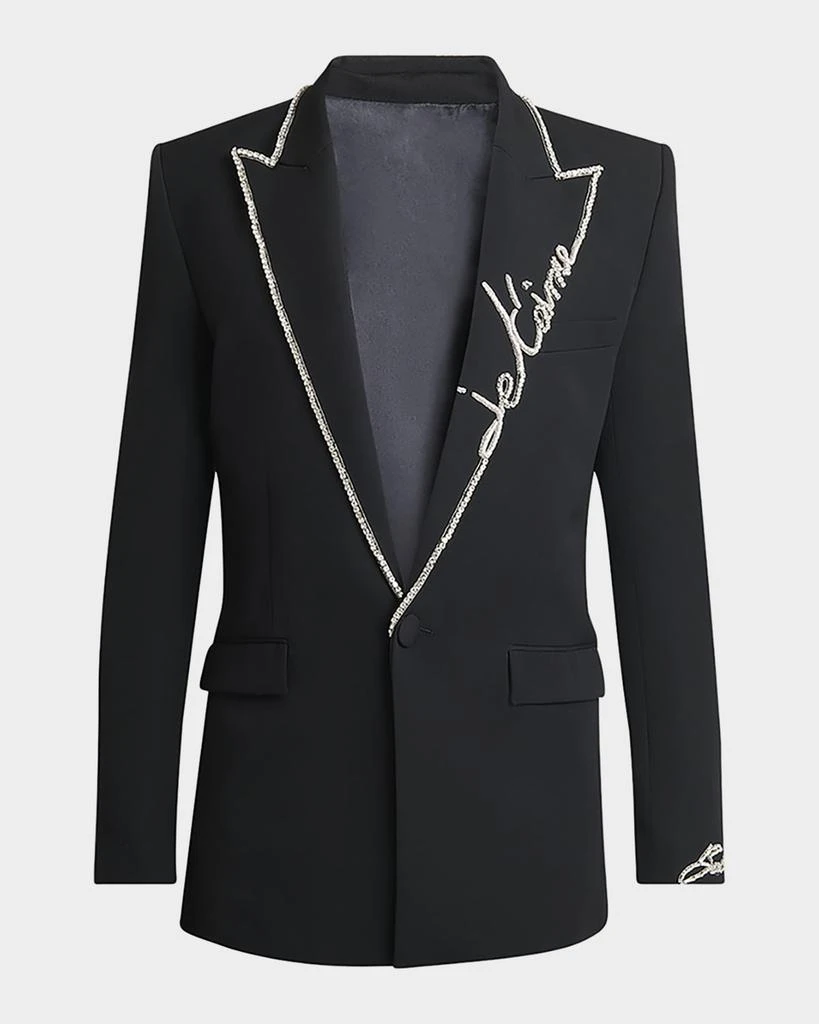 Balmain Men's Love Letter Piping Dinner Jacket 1