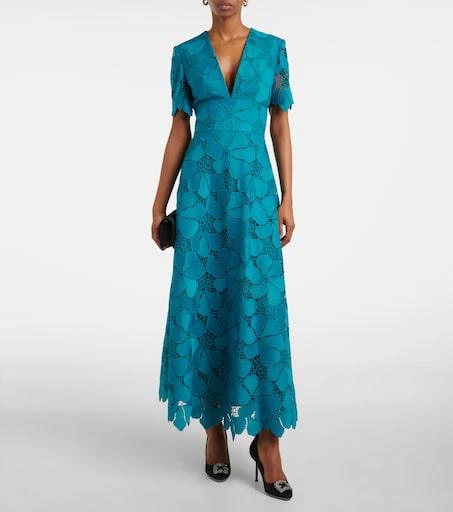Elie Saab Broderie anglaise maxi dress 2