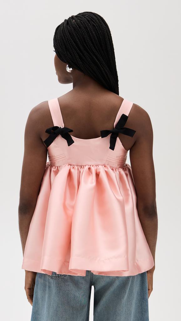 Marques Almeida Mikado Baby Doll Top With Bow Ties