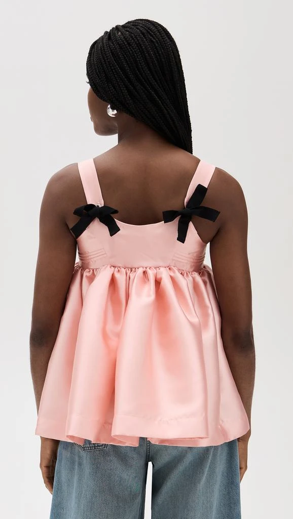 Marques Almeida Mikado Baby Doll Top With Bow Ties 2
