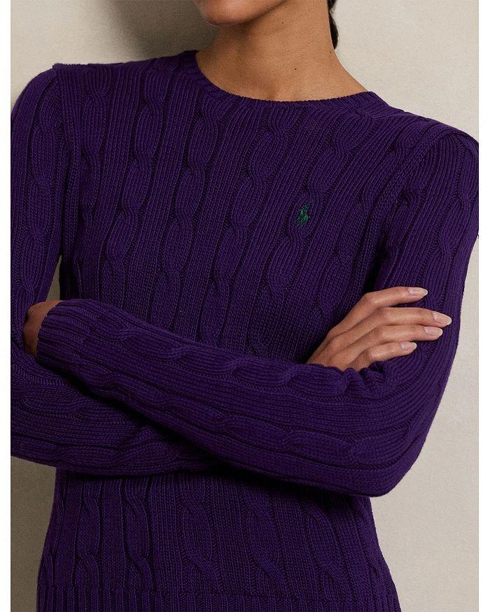Ralph Lauren Cable Knit Cotton Crewneck Sweater 4