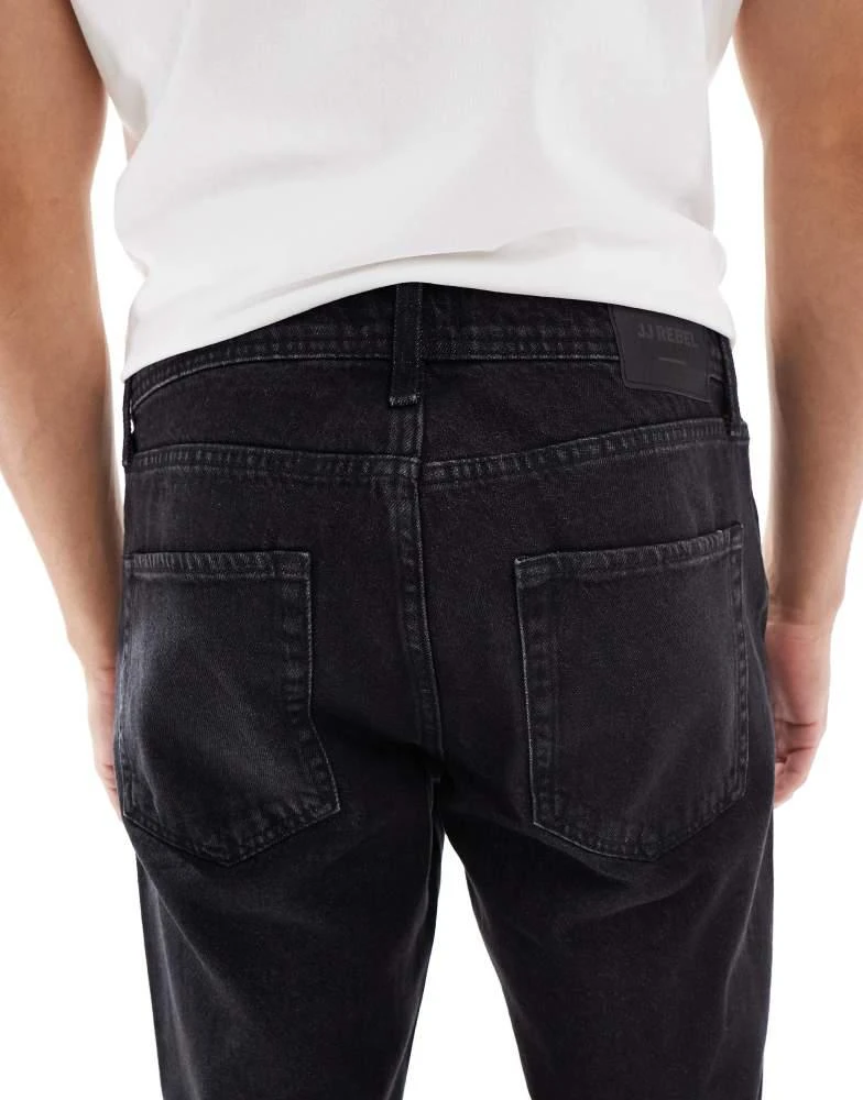 JJ Rebel JJ Rebel Noah straight jeans in black 5