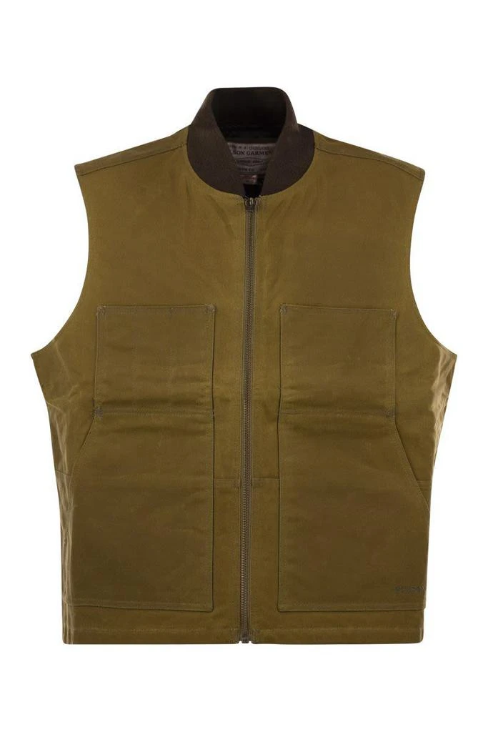 Filson Filson Waxed Cotton Vest - Tincloth 1