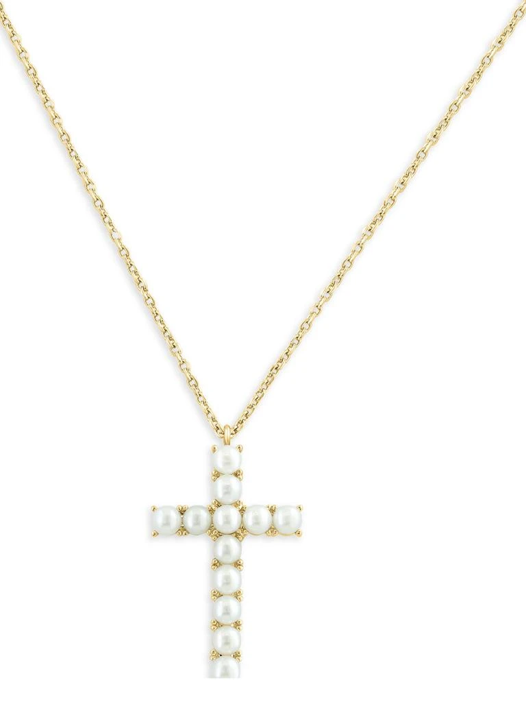 Saks Fifth Avenue 14K Goldplated Sterling Silver 
Freshwater Pearl Pendant Necklace