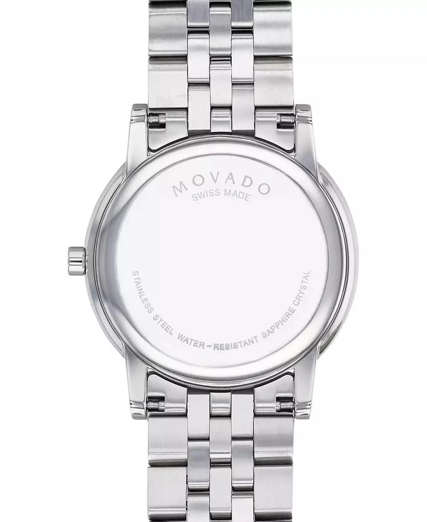 Movado Men's Swiss Museum Classic Diamond-Accent Stainless Steel Bracelet Watch 40mm 3
