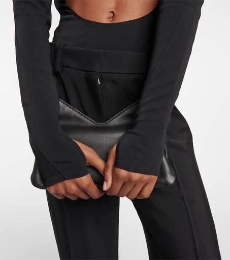 Mugler Circle off-shoulder cutout bodysuit 6