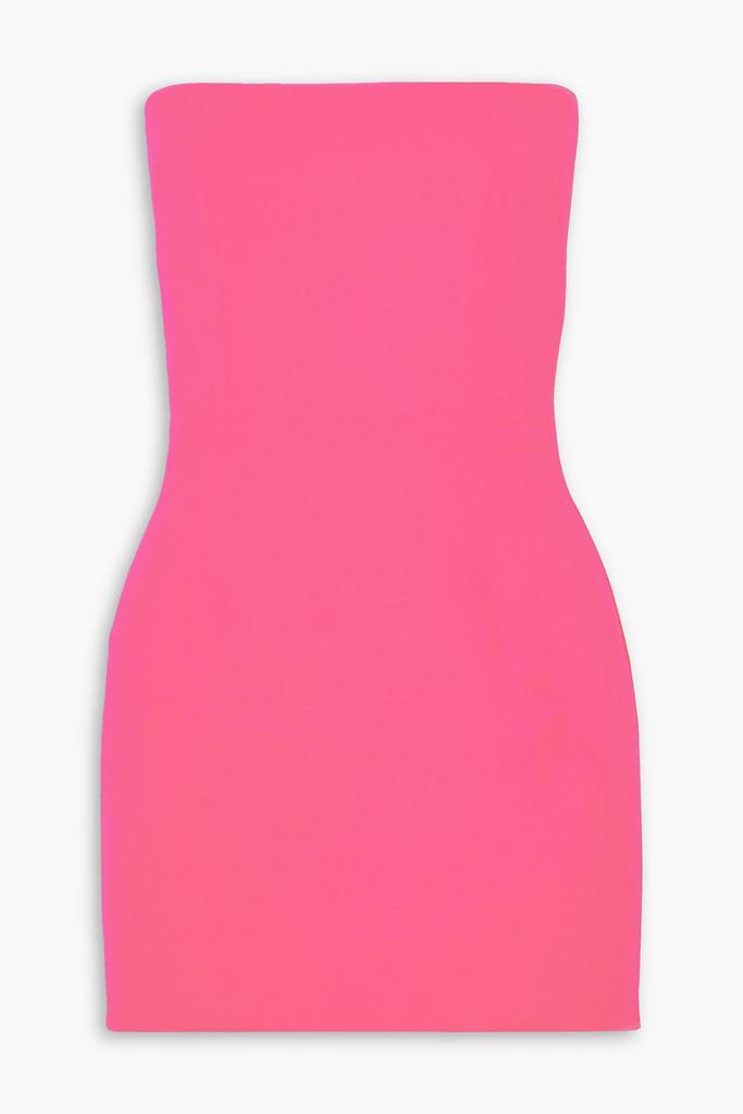 Alex Perry Strapless neon crepe mini dress