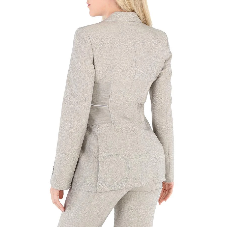 Burberry Ladies Cut-out Detail Technical Wool Blazer 3