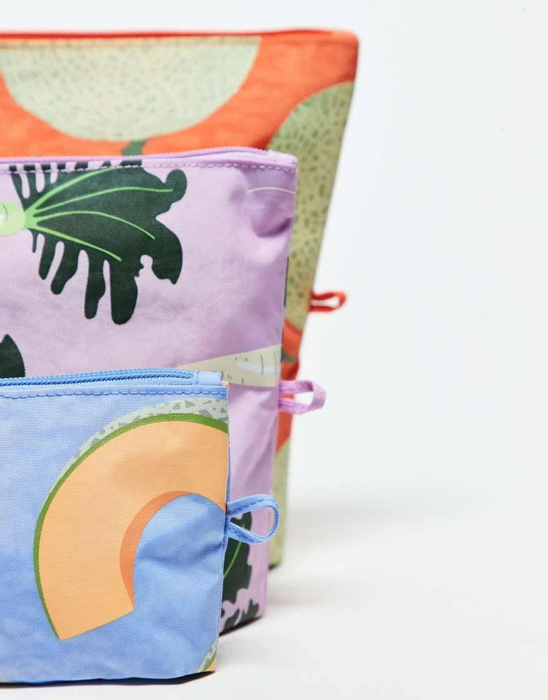 Baggu Baggu go pouch set in japanese fruit prints 3