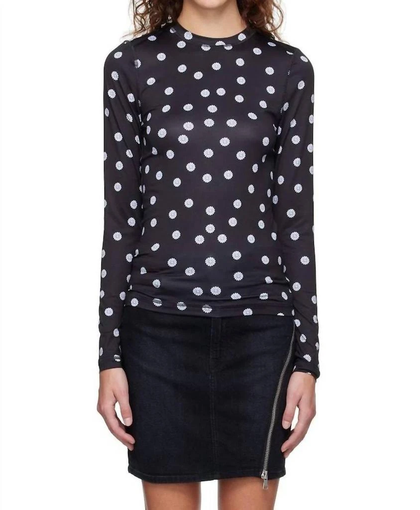 Stine Goya Juno Crewneck Top In Mini Daisy 1