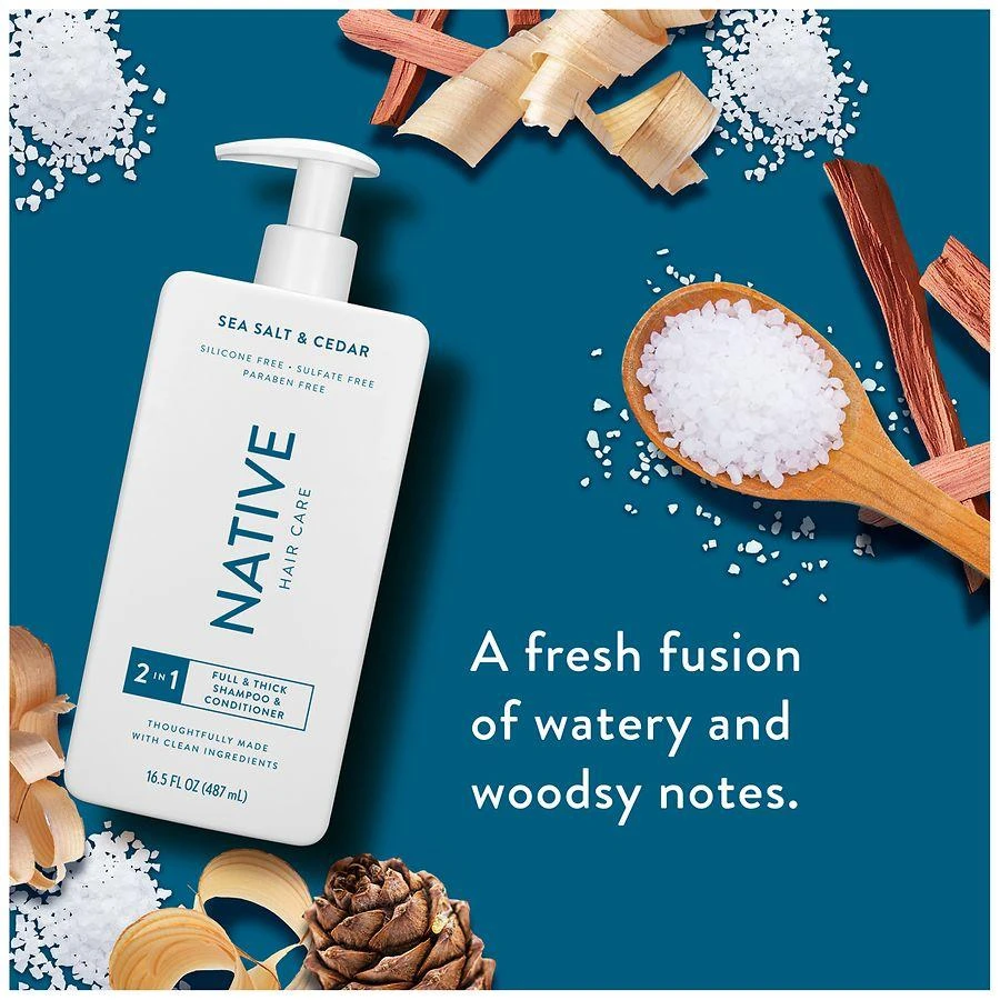 Native Full & Thick 2-in-1 Shampoo and Conditioner Sea Salt & Cedar 3