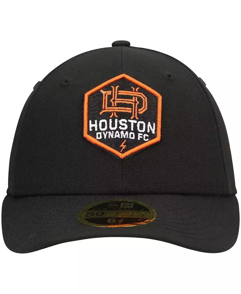 New Era Men's Black Houston Dynamo FC Primary Logo Low Profile 59FIFTY Fitted Hat 3
