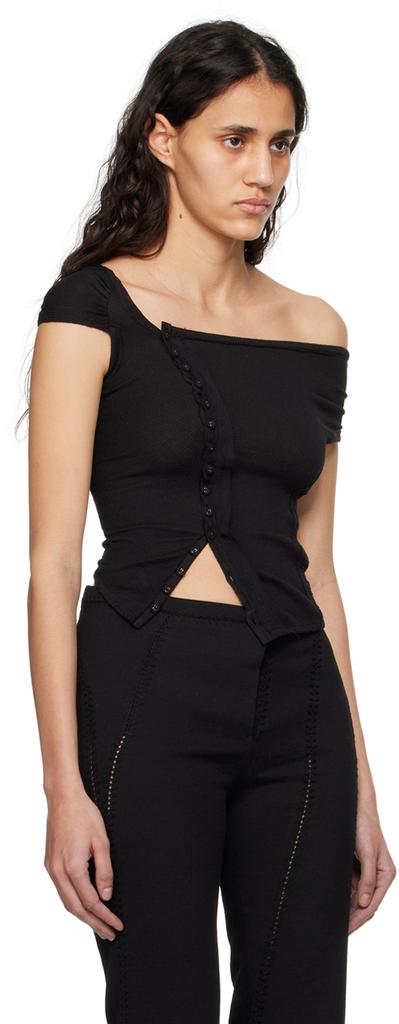 Hyein Seo SSENSE Exclusive Black Tank Top