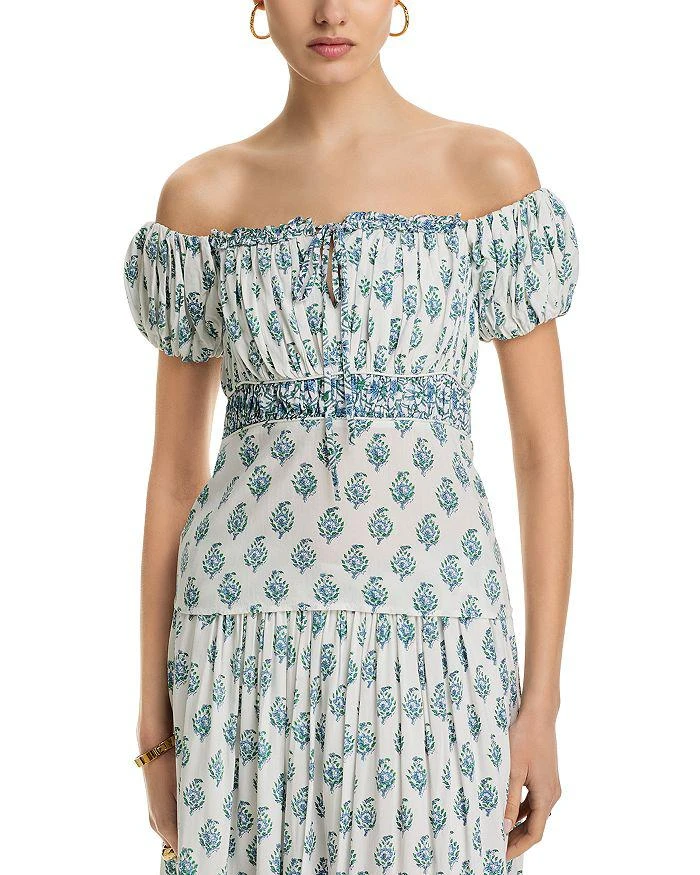 AREA Block Print Off The Shoulder Top 1