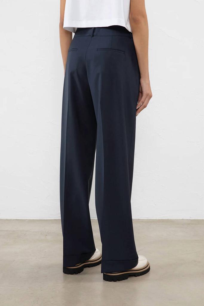 Peserico Peserico - 2-way Stretch Cool Wool Trousers In Ink Blue